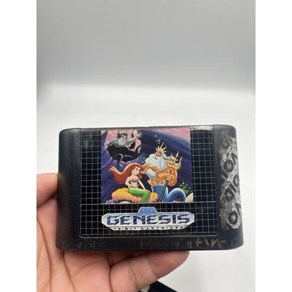 Ariel the Little Mermaid (Sega Genesis, 1992) Tested W/Case - Picture 5 of 9